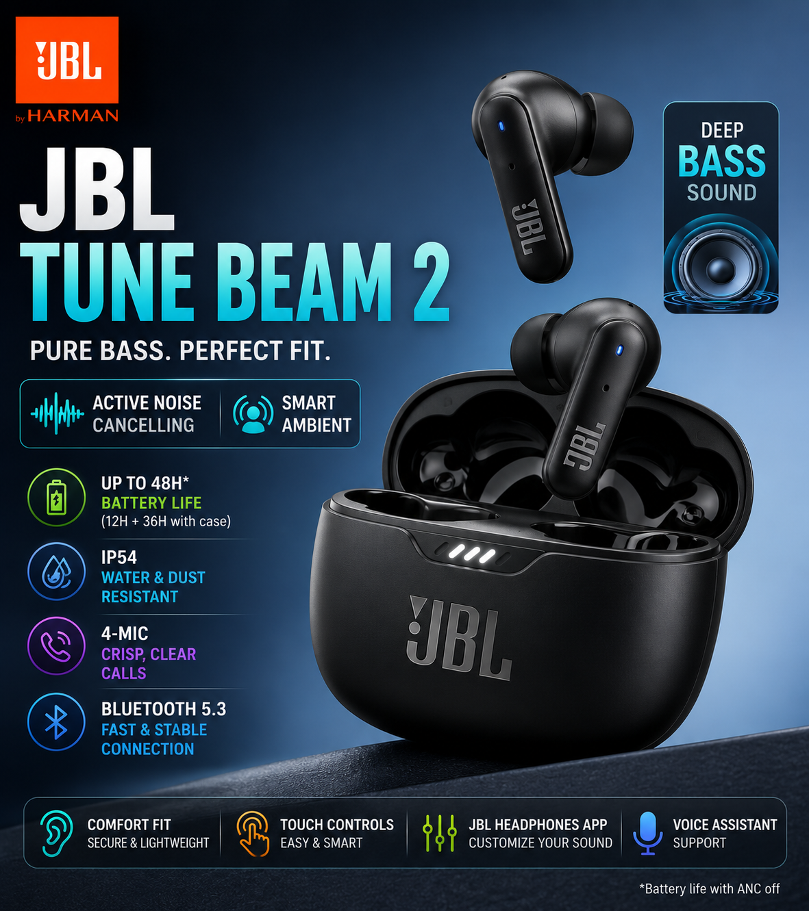 JBL Tune Beam 2