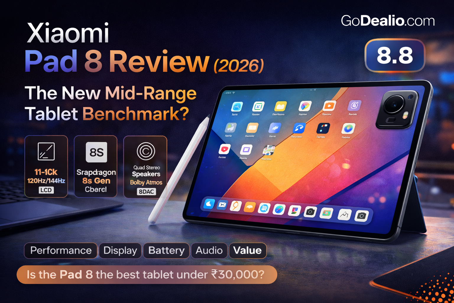 Xiaomi Pad 8 Price Hiked in India: Here's How Much It Costs Now