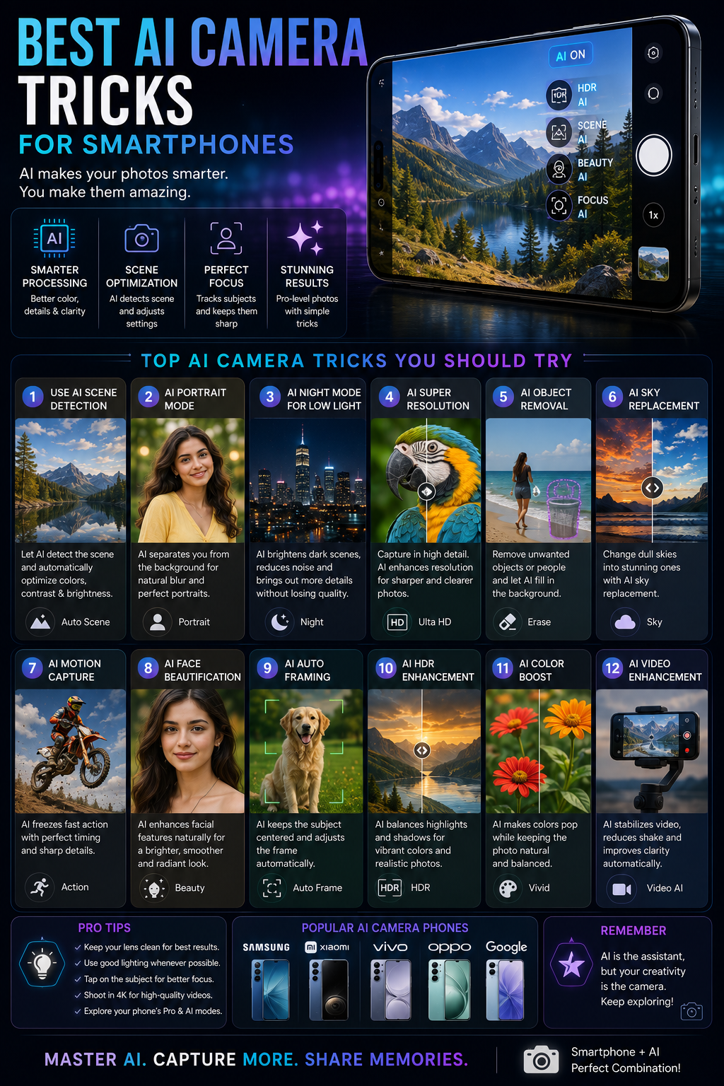 20 Best AI Camera Tricks for Better Smartphone Photos and Videos
