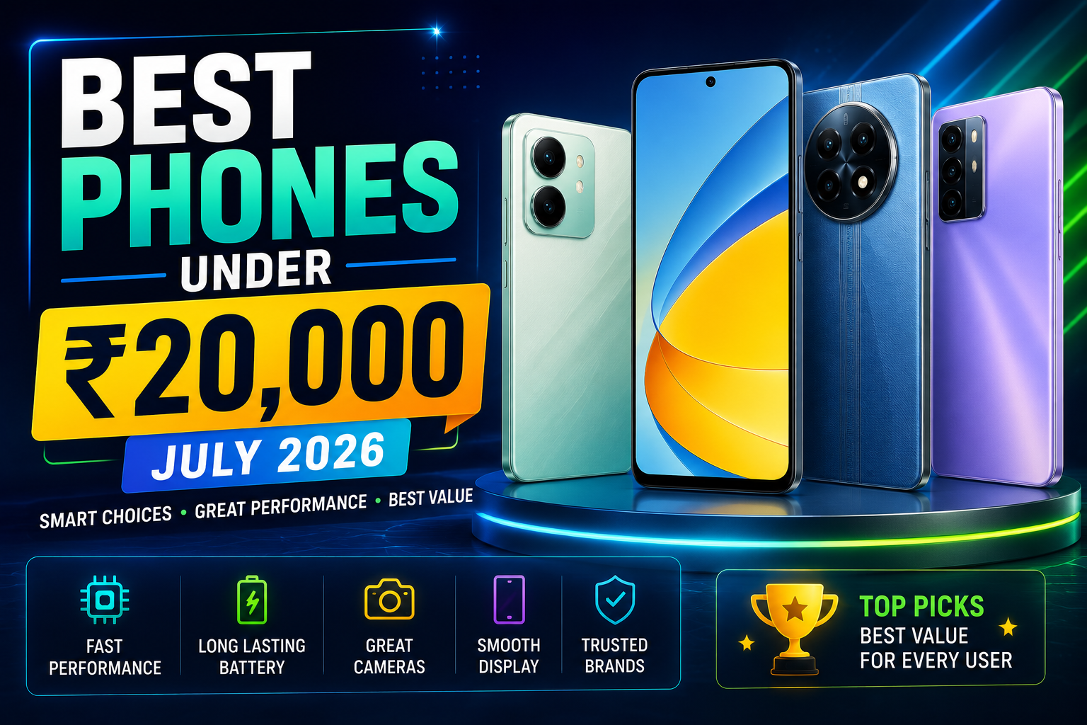 Best Phones Under ₹20,000 in India (July 2026)