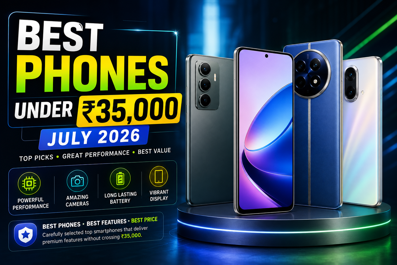 Best Phones Under ₹35,000 in India – July 2026
