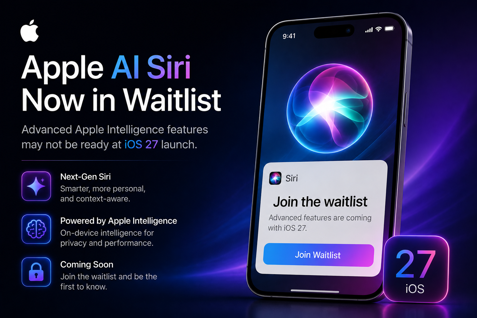 Apple's New AI Siri May Require a Waitlist Before Users Can Try It, Report Claims