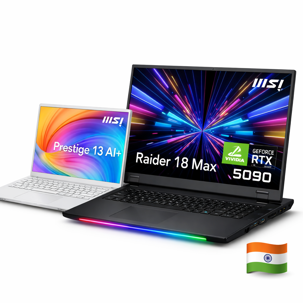 MSI brings AI power to India: Prestige 13 AI+ and Raider 18 Max HX with RTX 5090 launched