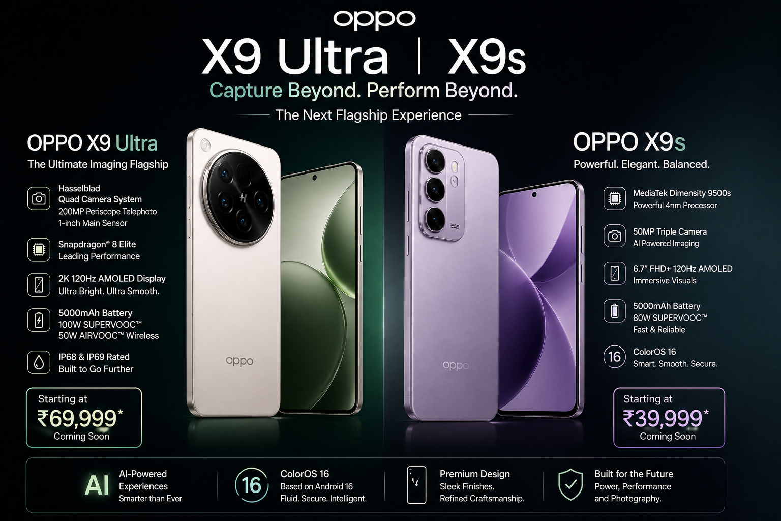Oppo X9 Ultra, X9s set to launch in India soon: all you need to know