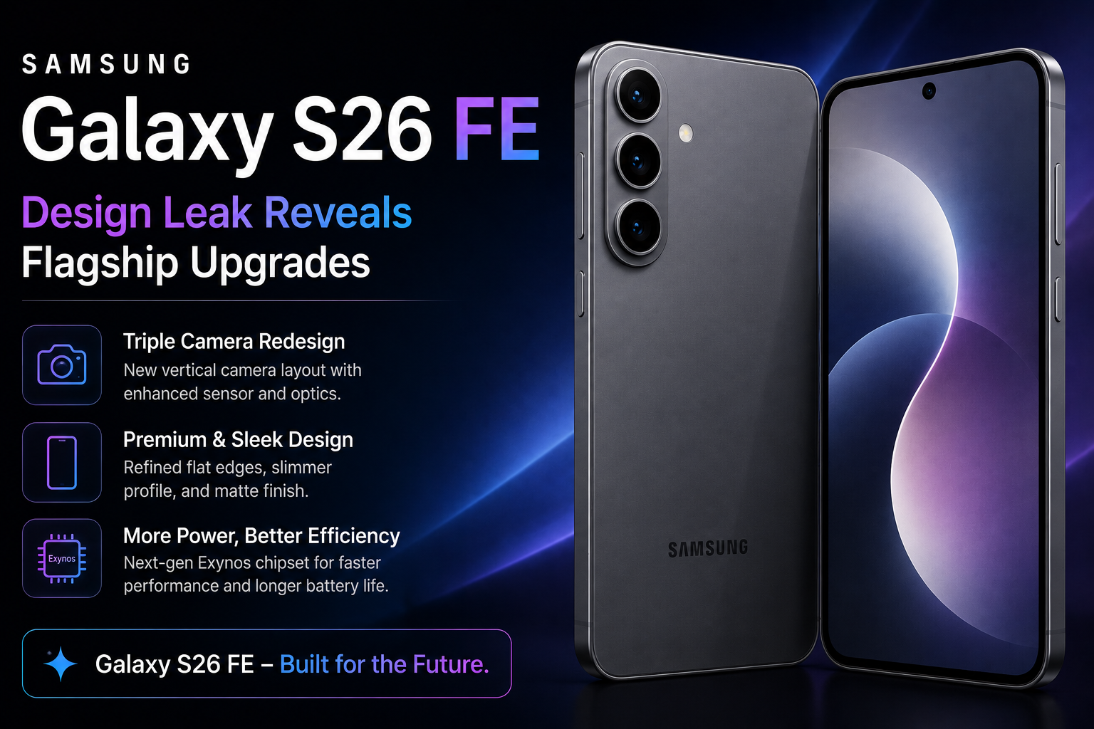 Surprise: The Galaxy S26 FE Might Be Borrowing a Design Feature From Samsung's Flagships