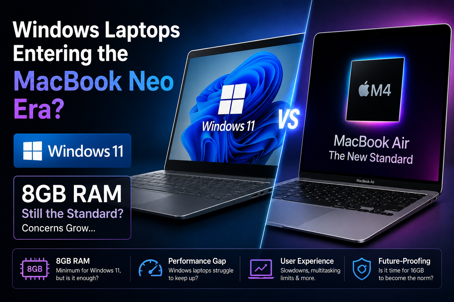 Windows Laptops Are Entering Their MacBook Neo Era, But Is Windows 11 Actually Ready for It? 8GB of RAM Has Me Worried