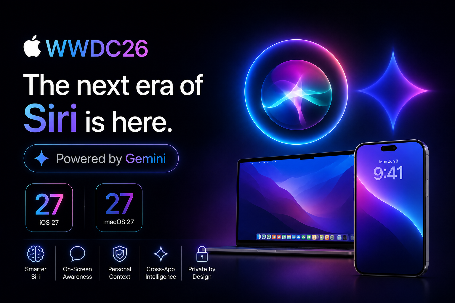 WWDC 2026: Gemini-Powered Siri, iOS 27, macOS 27 and Apple's Biggest AI Upgrade Yet