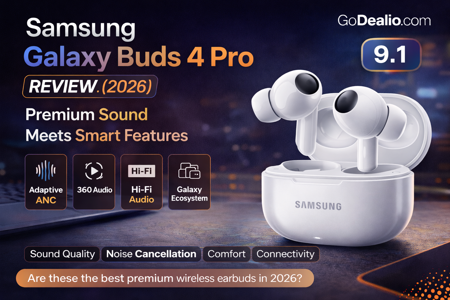 Samsung Galaxy Buds 4 Pro Review (2026): Premium Sound Meets Smart Features